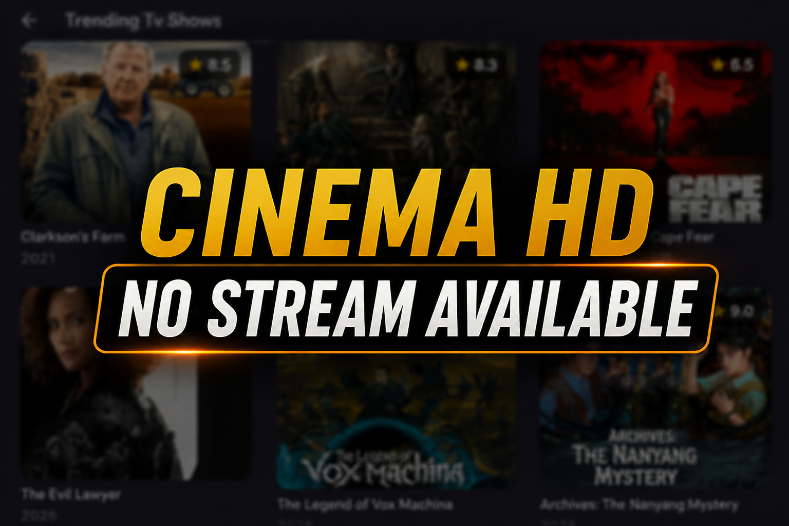 How to Fix Cinema HD No Streams Available Error (2026 Working Solutions) 1 Cinema HD No Streams Available Error